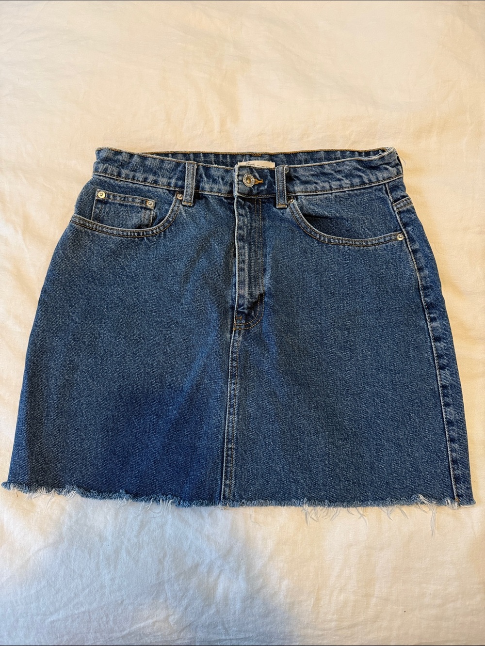 Zara Dark Blue Denim Mini Skirt